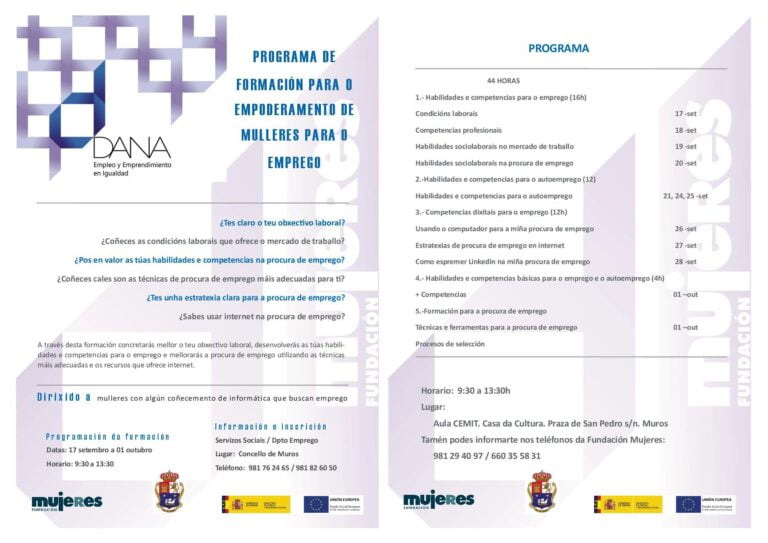 Habilidades para o emprego e o emprendemento en Muros