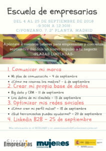 ¡Un éxito la 1ª Edición de la Escuela de Empresarias en Madrid!