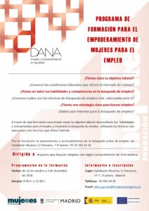 Empoderamiento de Mujeres para el Empleo: ¿Buscas trabajo y necesitas apoyo?