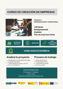 Curso semipresencial de Creación de Empresas (120h)-Madrid