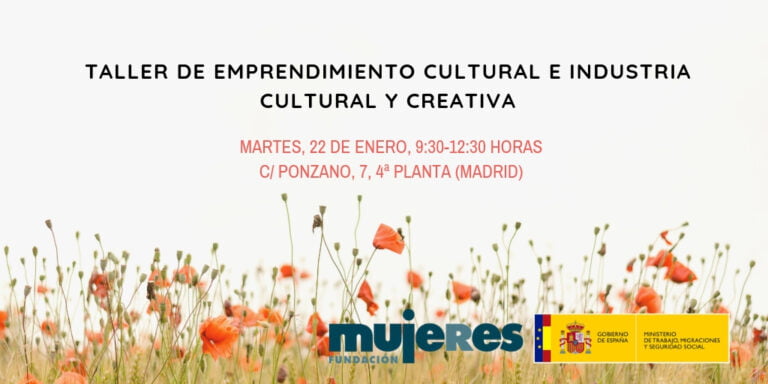 Taller Emprendimiento cultural e industria cultural y creativa (22 de enero)