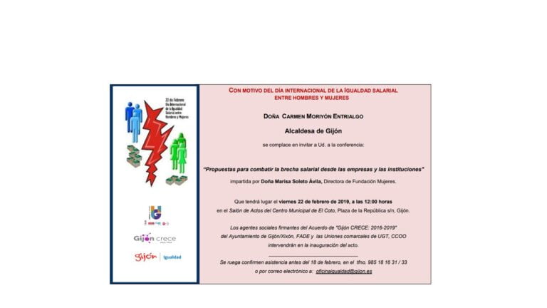 Conferencia: "Propuestas para combatir la brecha salarial desde las empresas y las instituciones"