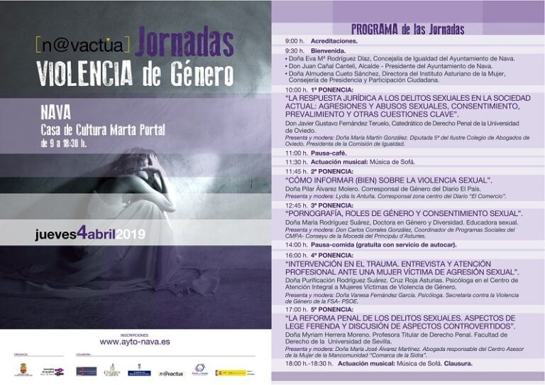 Jornadas Violencia de Género en Nava (Asturias)