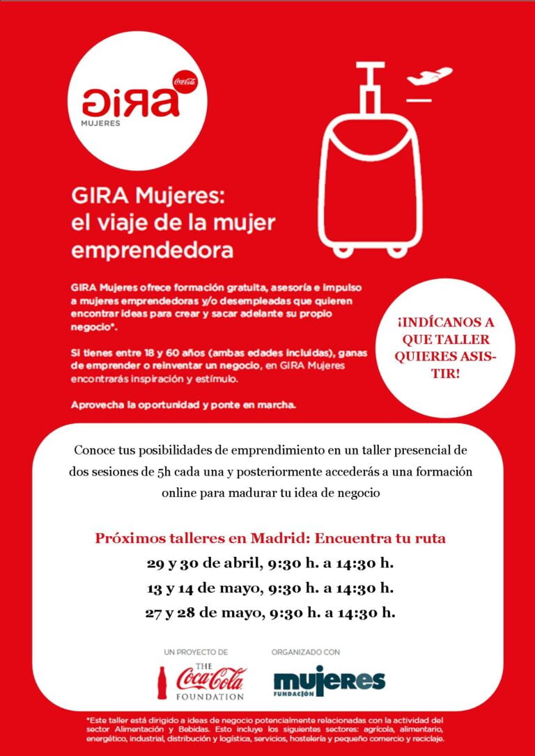 Próximos talleres de GIRAmujeres en Madrid: ¡no pierdas tu oportunidad!