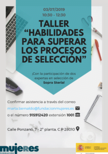 Taller “Habilidades para superar los procesos de selección"