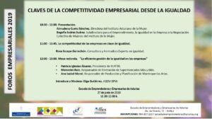 II Foro Empresarial 2019: "Claves de la competitividad empresarial desde la igualdad"