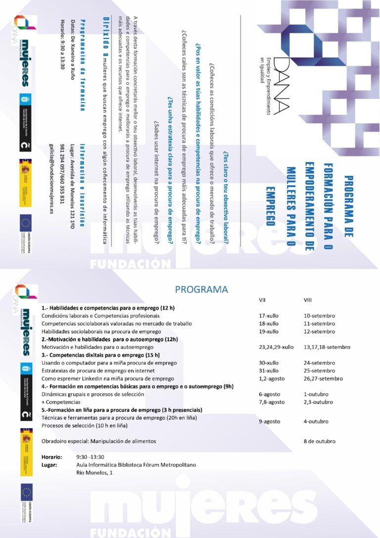 Habilidades para o emprego e o emprendemento na Coruña