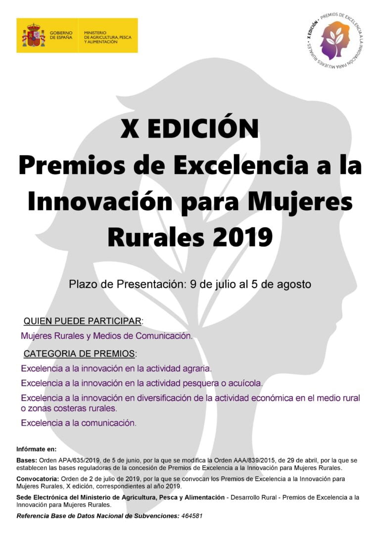 X Edición de los premios de Excelencia a la innovación para mujeres rurales