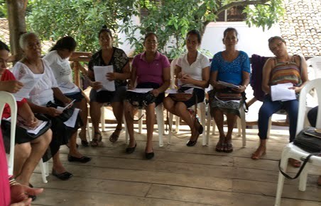 Evaluación final del proyecto con el grupo meta de mujeres en Nicaragua