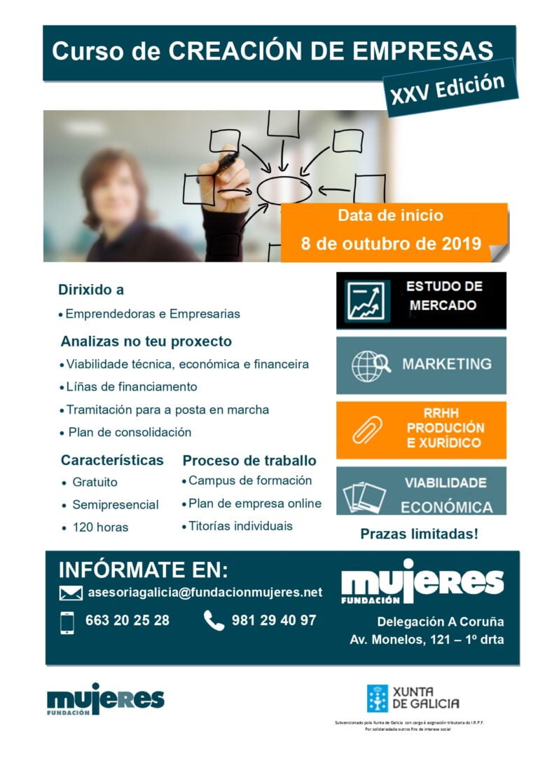 Nova edición do Curso de Creación de Empresa na Coruña