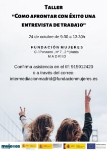 Taller Como afrontar con éxito una entrevista de trabajo