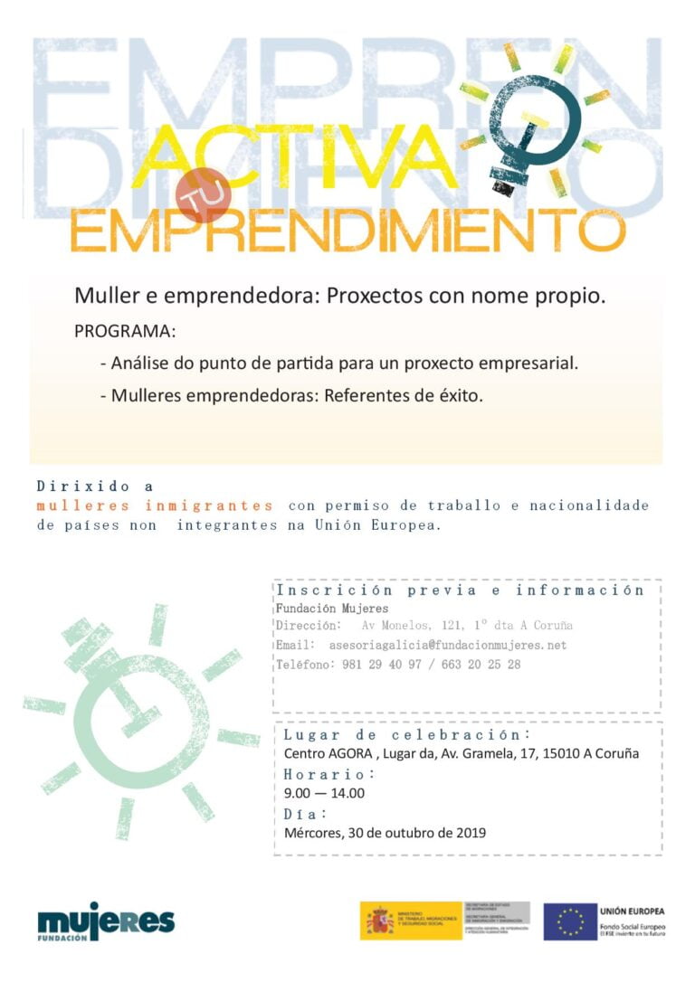 Muller e emprendedora: Proxectos con nome propio