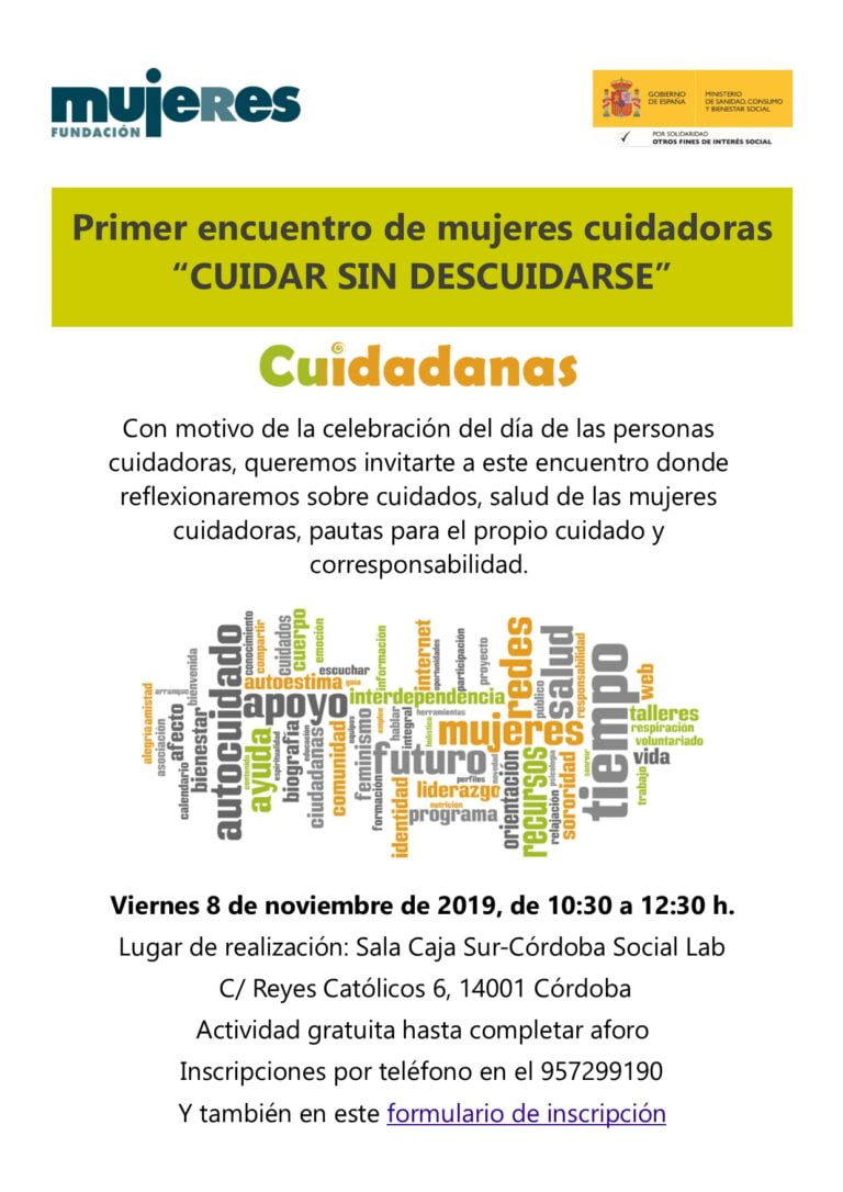 I Encuentro de Mujeres Cuidadoras: "CUIDAR SIN DESCUIDARSE"