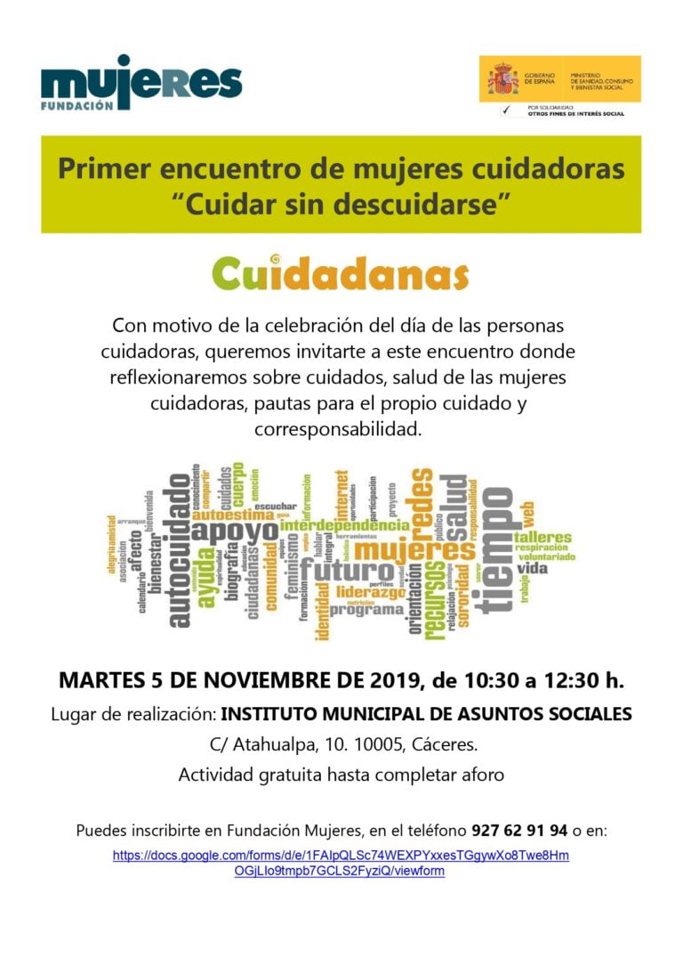 I Encuentro de mujeres cuidadoras "Cuidar sin descuidarse"