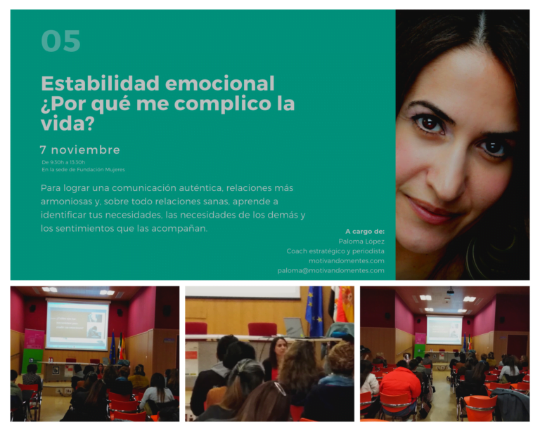 Taller en Cáceres sobre "Estabilidad emocional, ¿por qué me complico la vida?"