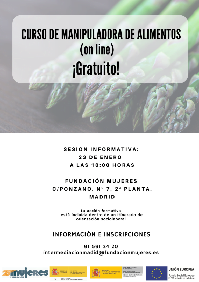 Curso de manipulación de alimentos (online)