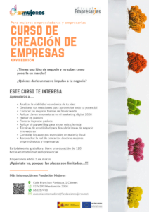 XXVII Edición Curso de Creación de Empresas en Cáceres