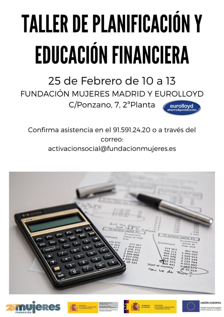 Taller de planificación y educación financiera