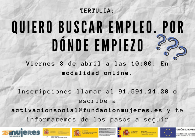 Tertulia on-line: Quiero un empleo. Por dónde empiezo
