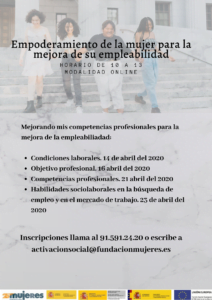 Empoderamiento de la mujer para la mejora de la empleabilidad. Bloque 1