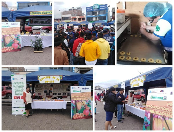 Feria de emprendimiento agropecuario, artesanal y turístico en Quisapincha