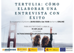 Tertulia on-line: Cómo afrontar con éxito una entrevista de trabajo