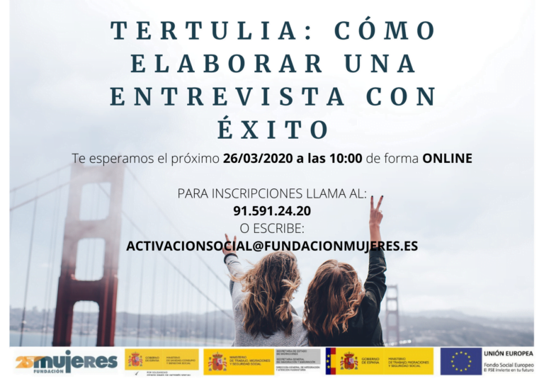 Tertulia on-line: Cómo afrontar con éxito una entrevista de trabajo
