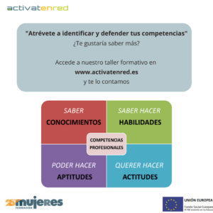 Taller Activatenred: "Atrévete a identificar y defender tus competencias"