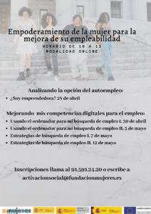 Empoderamiento de la mujer para la mejora de la empleabilidad. Bloque  II y III