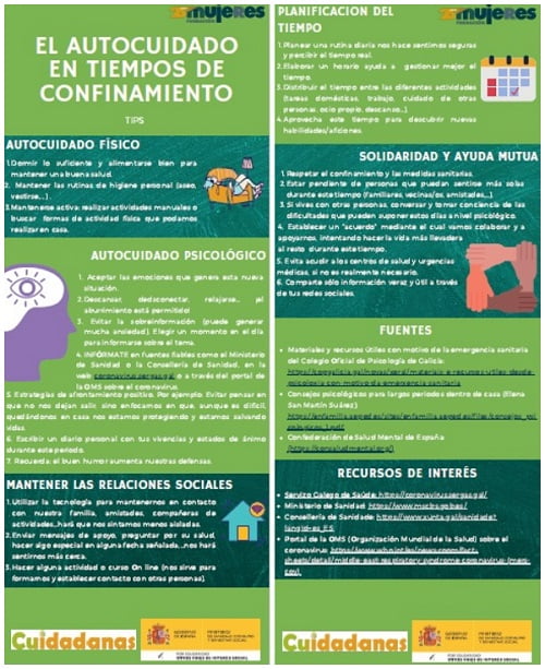 El autocuidado en tiempos de confinamiento