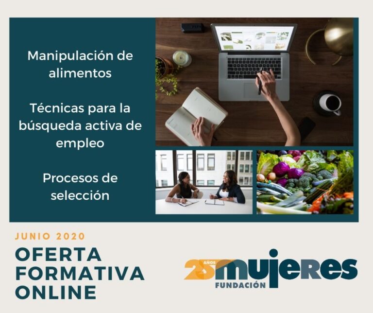 Oferta formativa on line para la mejora de la empleabilidad del Campus Virtual de Fundación Mujeres: junio 2020