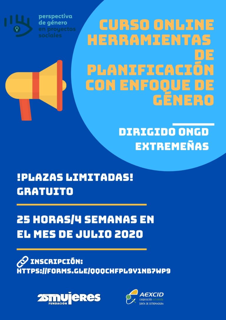 Curso online gratuito “herramientas de planificación con enfoque de género”
