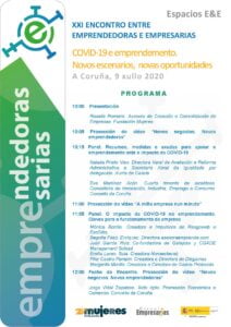 #EscuelaDeVeranoFM-Encuentro en A Coruña de Emprendedoras e Empresarias: COVID-19 e emprendemento. Novos escenarios, novas oportunidades