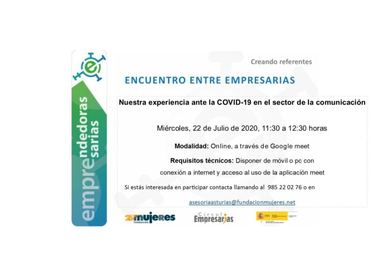 #EscuelaDeVeranoFM-Encuentro con Empresarias: Nuestra experiencia ante la COVID-19 en el sector de la comunicación