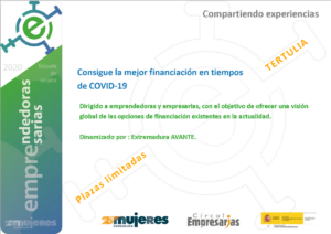 #EscuelaDeVeranoFM-Tertulia:Consigue la mejor financiación en tiempos de Covid19