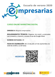 #EscuelaDeVeranoFM2020-Curso online: Marketing Digital