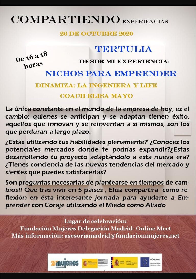 Tertulia- Compartiendo Experiencias: "Nichos para Emprender"
