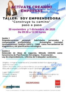 Taller On-line "Soy Emprendedora"
