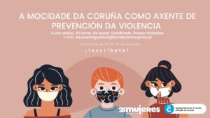 Curso online “A mocidade da Coruña como axente de prevención da violencia de xénero”