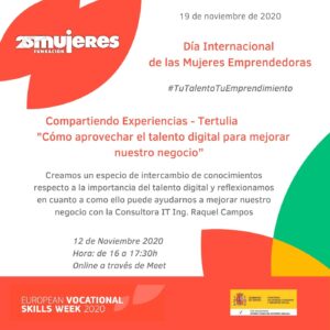 #TuTalentoTuEmprendimiento-Tertulia "Cómo aprovechar el talento digital para mejorar nuestro negocio”