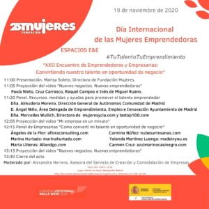 #TuTalentoTuEmprendimiento-Encuentro de Emprendedoras y Empresarias de Madrid: Convirtiendo nuestro talento en oportunidad de negocio”.
