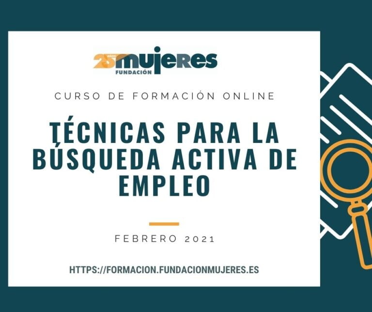 Curso online: "Técnicas para la búsqueda activa de empleo" (Febrero 2021)