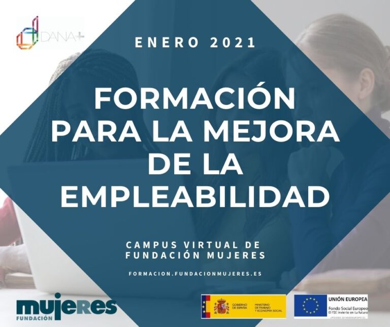 DANA+: Oferta formativa para la mejora de la empleabilidad para enero 2021