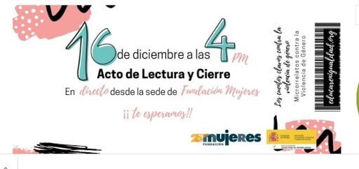 Acto de lectura y cierre de la Vl edición del Concurso de Microrrelatos contra la Violencia de Género