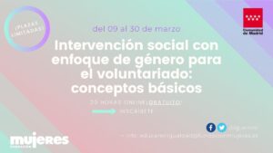 Formación online: Intervención Social con enfoque de género para el voluntariado: conceptos básicos