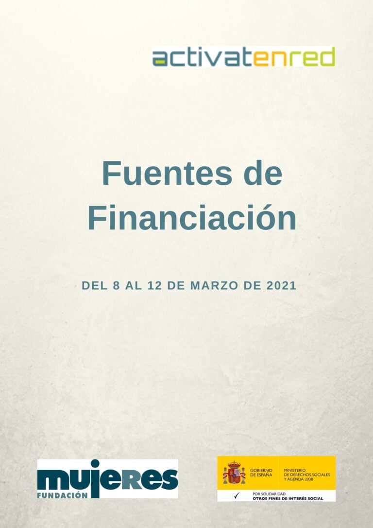 Grupo Activatenred: Fuentes de Financiación