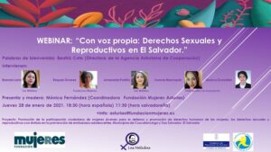 Finaliza con éxito de público, la Webinar sobre Derechos Sexuales y Reproductivos en El Salvador