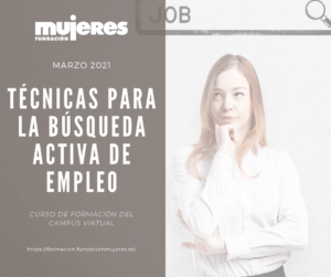 Curso online: "Técnicas para la búsqueda activa de empleo" (Marzo 2021)
