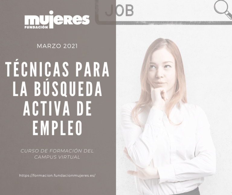 Curso online: "Técnicas para la búsqueda activa de empleo" (Marzo 2021)