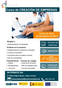 Curso de Creación de Empresas en Asturias